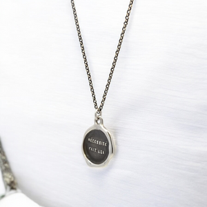 Necessity Knows No Law - Silver Wax Seal Pendant