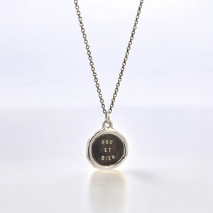 Few and Well – Silver Wax Seal Pendant