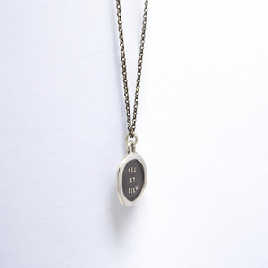 Few and Well – Silver Wax Seal Pendant