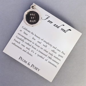 Few and Well – Silver Wax Seal Pendant