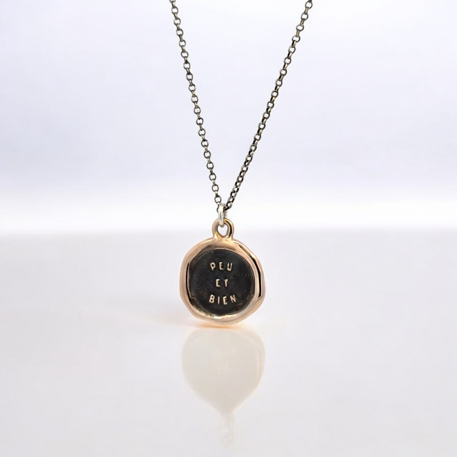 Few and Well - Bronze Wax Seal Pendant