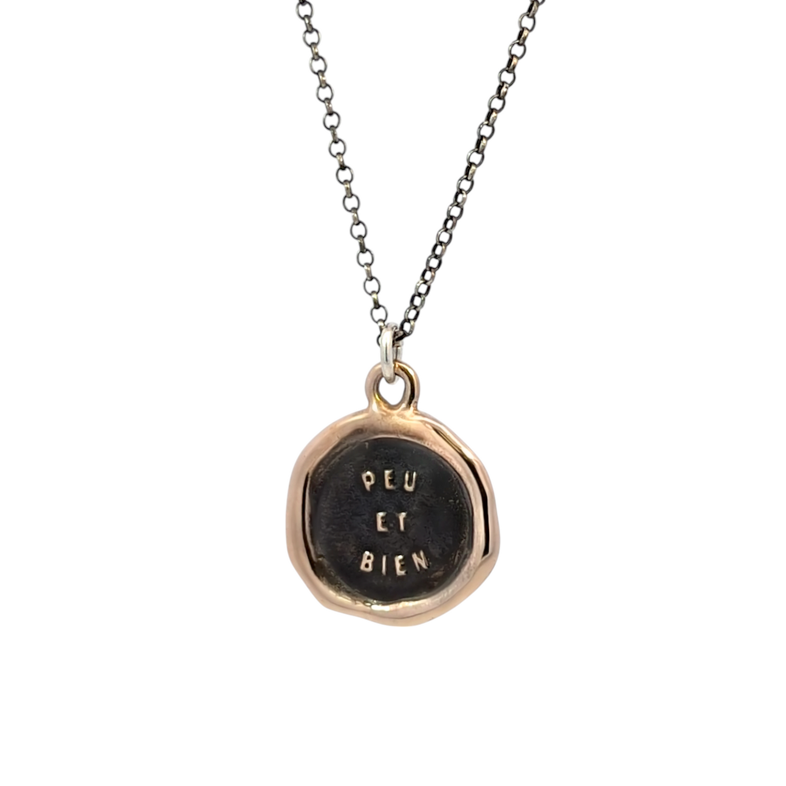 Few and Well - Bronze Wax Seal Pendant