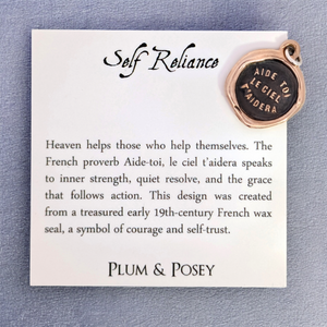 Self Reliance – Bronze Wax Seal Pendant