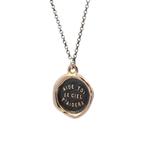 Self Reliance – Bronze Wax Seal Pendant