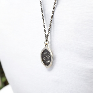 Self Reliance - Silver Wax Seal Pendant