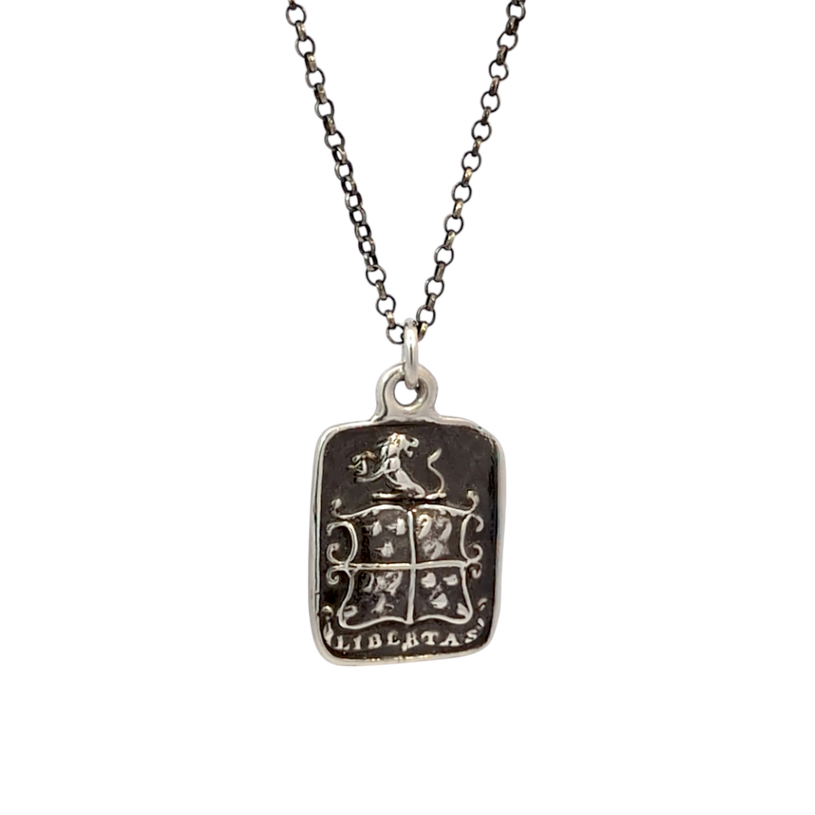 Strength and Freedom – Silver Lion and Boar Wax Seal Pendant