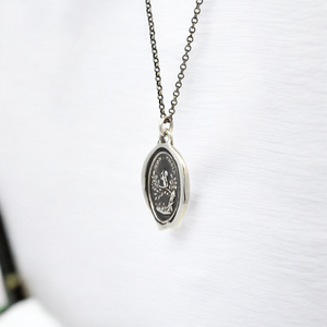 The Nut For Me - Silver Squirrel Wax Seal Pendant