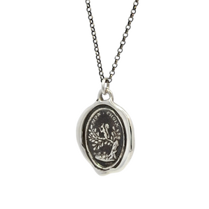 The Nut For Me - Silver Squirrel Wax Seal Pendant