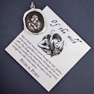 Of the Wild - Silver Artemis Wax Seal Pendant