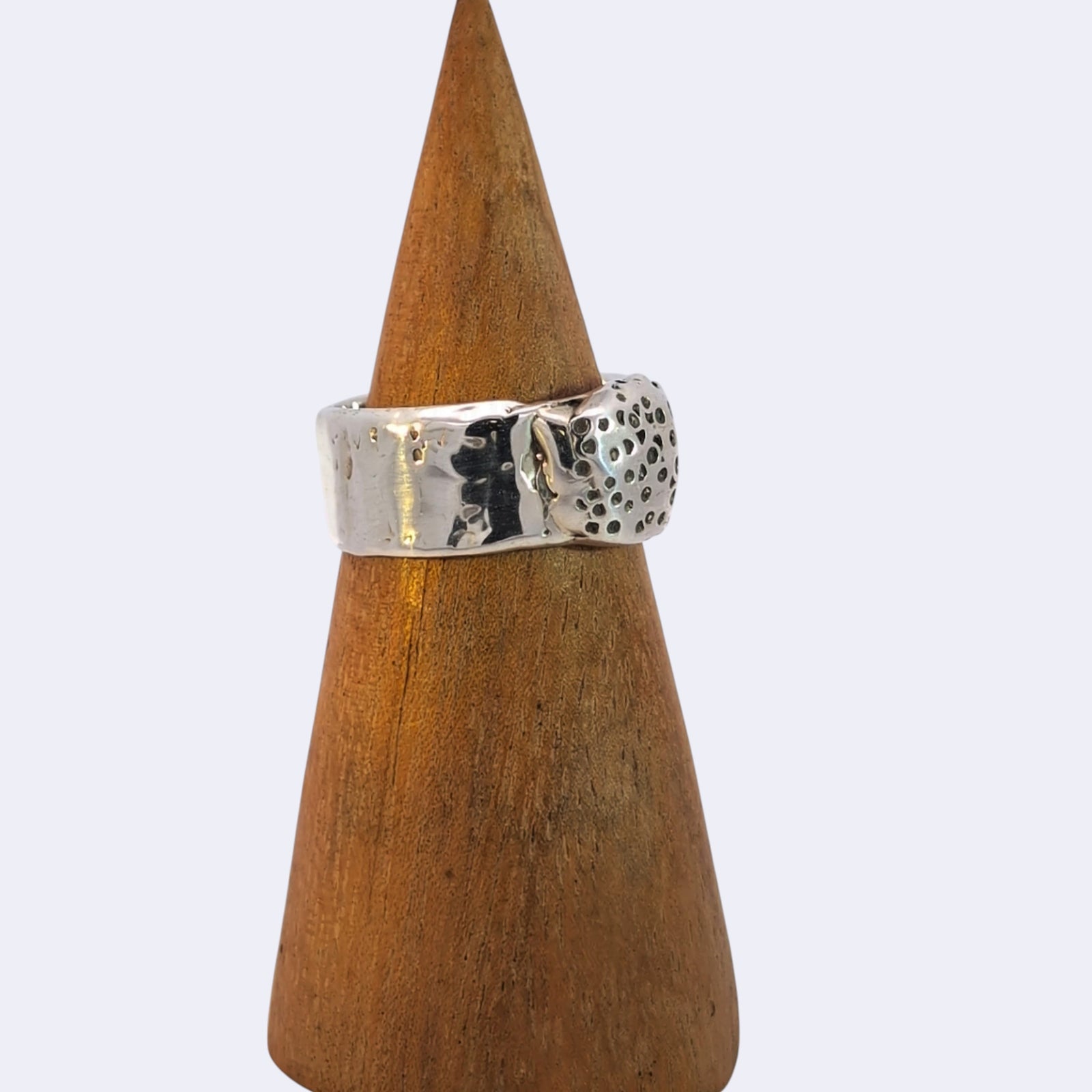 Seed Pod Ring, Sterling Silver, Size 8