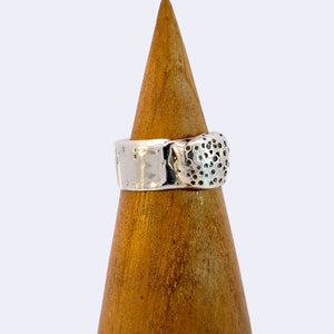 Seed Pod Ring, Sterling Silver, Size 8