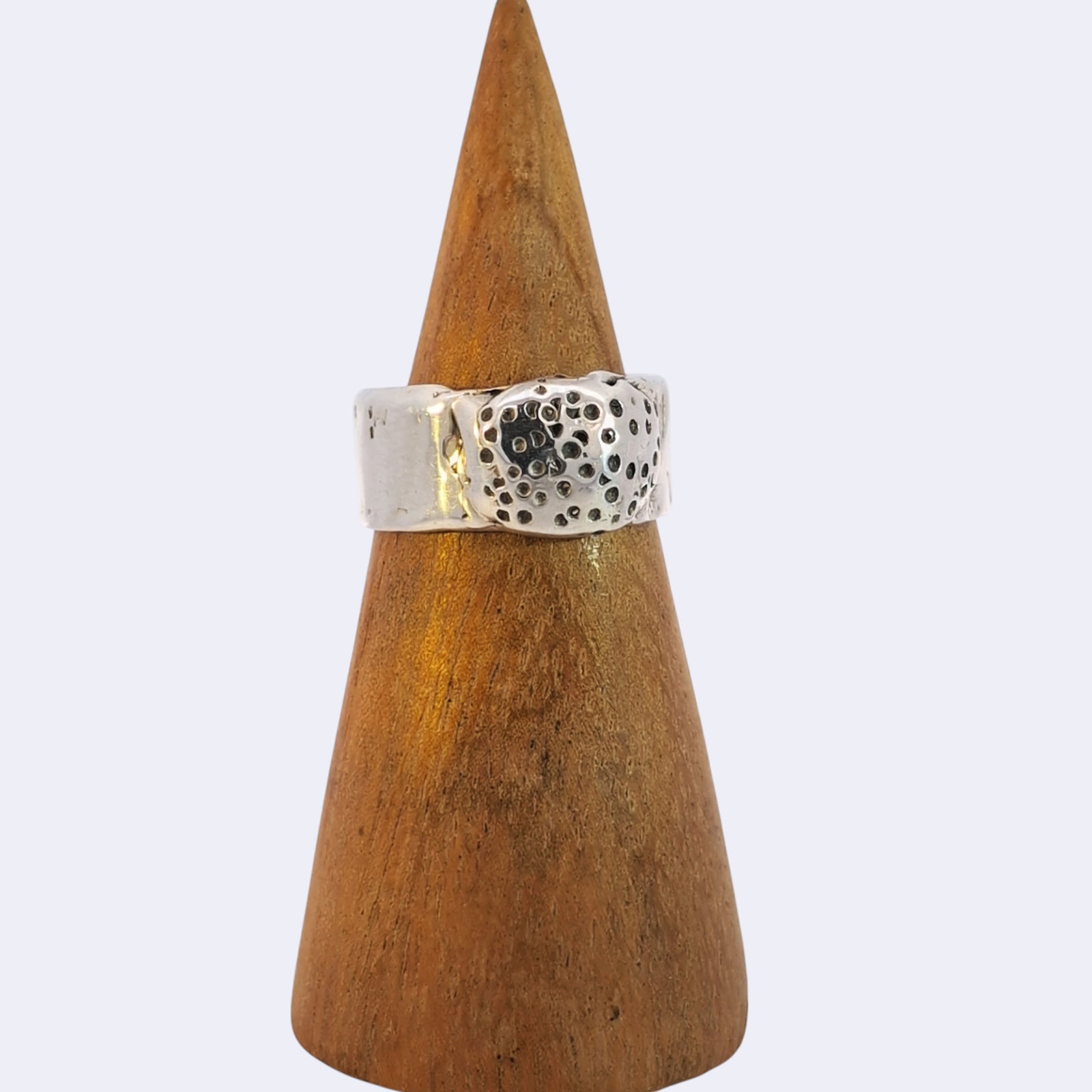 Seed Pod Ring, Sterling Silver, Size 8