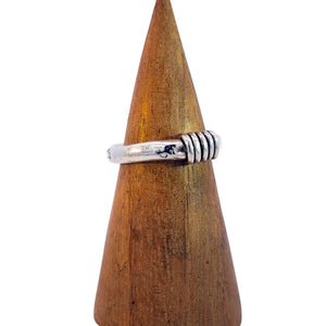 Hoop Detail Band, Sterling Silver, Size 8