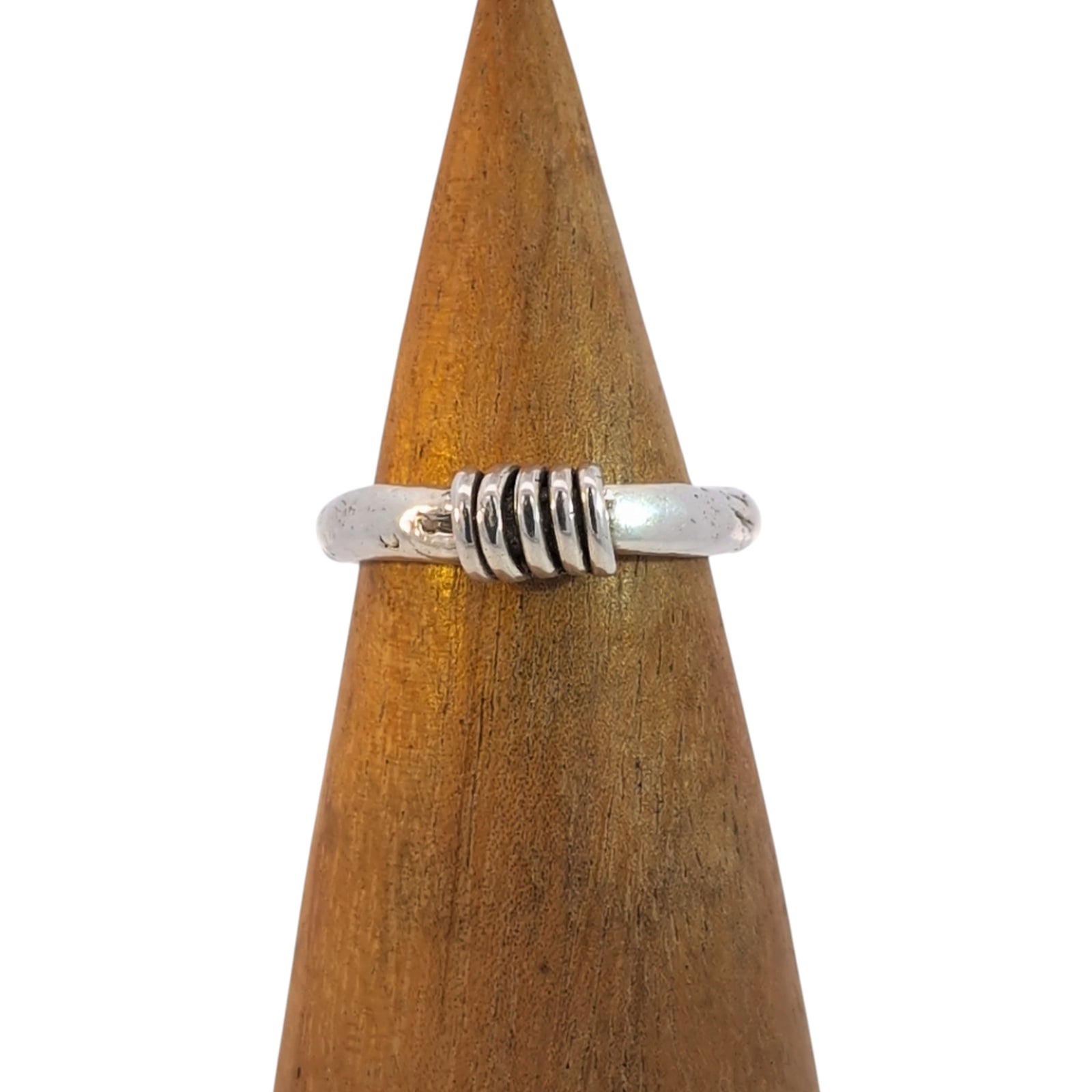 Hoop Detail Band, Sterling Silver, Size 8