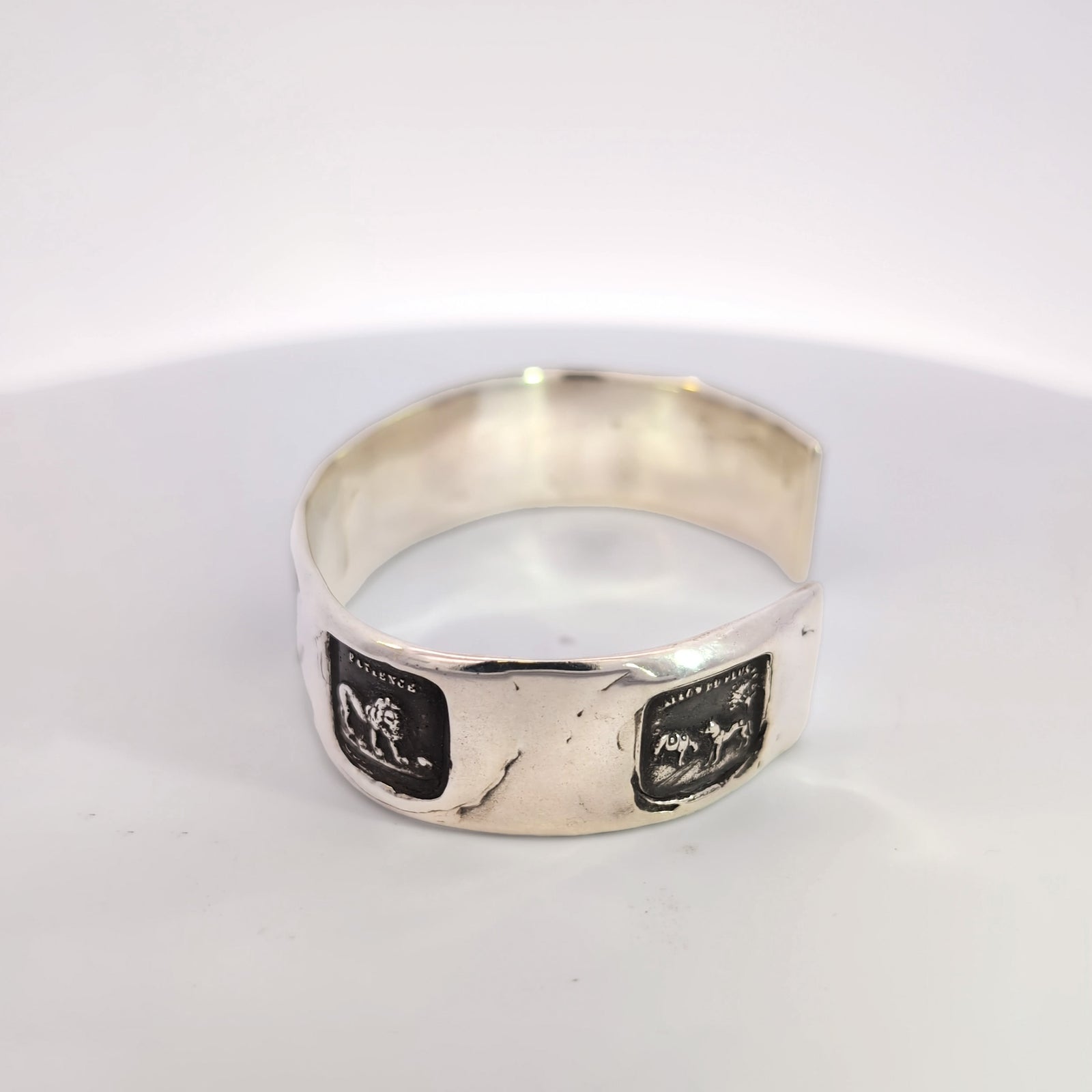 Aesop’s Fables Seal Cuff Bracelet, Sterling Silver