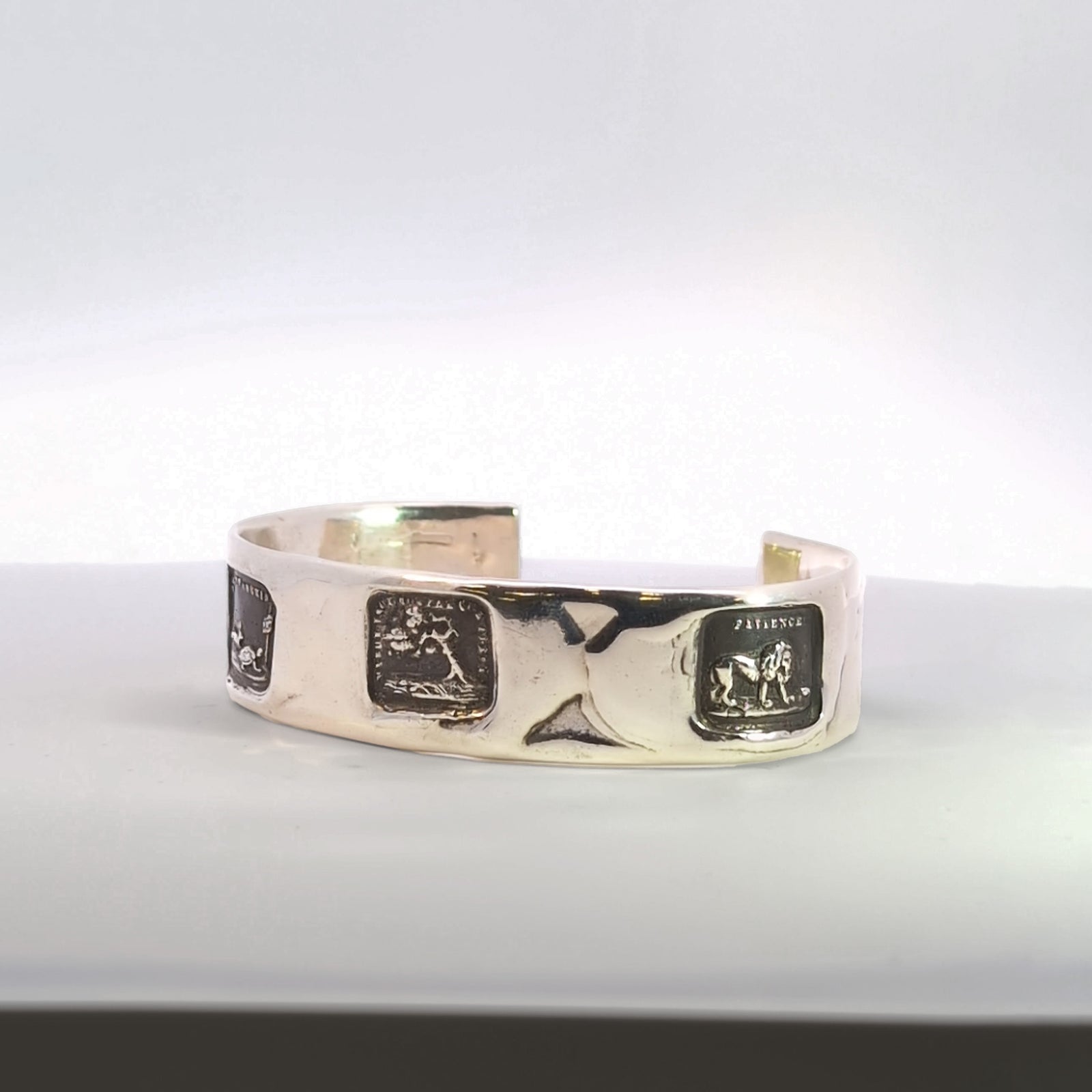 Aesop’s Fables Seal Cuff Bracelet, Sterling Silver