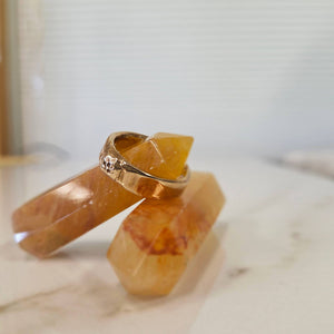 Mini Skull Band, Bronze, Size 7.25