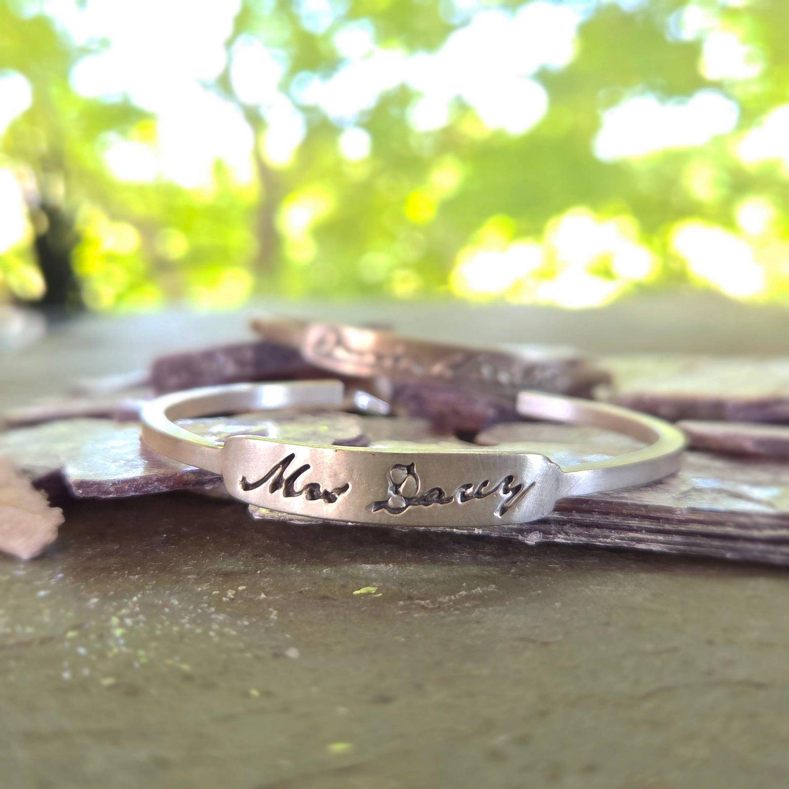Omnia Vanitas Cuff Bracelet, Sterling Silver