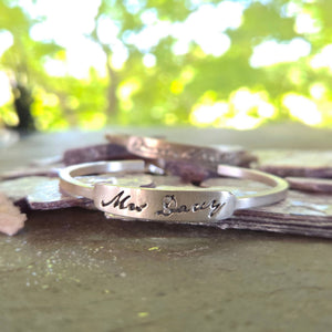 Mrs Darcy Cuff Bracelet, Sterling Silver