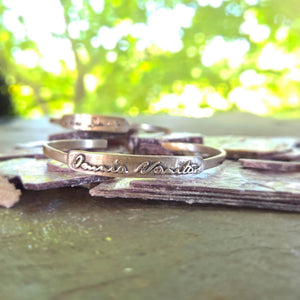 Omnia Vanitas Cuff Bracelet, Sterling Silver