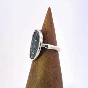 Mariner’s Cross Seal Ring, Sterling Silver, Size 8.5