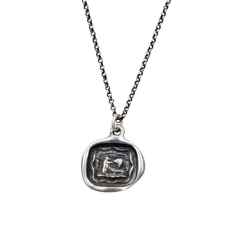 Bear and Bee Hive Necklace