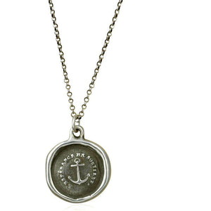 Anchor Wax Seal Necklace - Hope Sustains Me