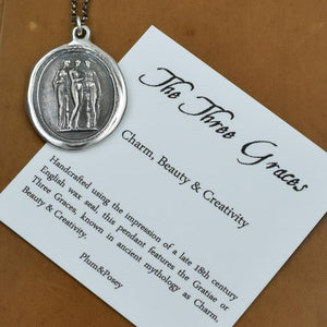 Gratiae - The 3 Graces - Wax Seal Necklace