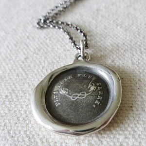 Love Bond - Swallow & Love Knot Wax Seal - The further apart, the tighter our bond