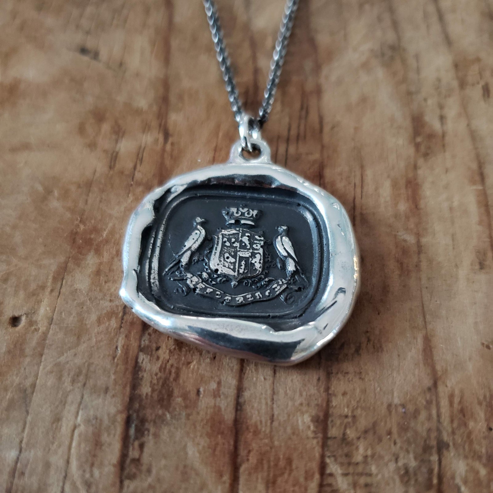 Hawks Crest ~ Bloom forth Latin wax seal