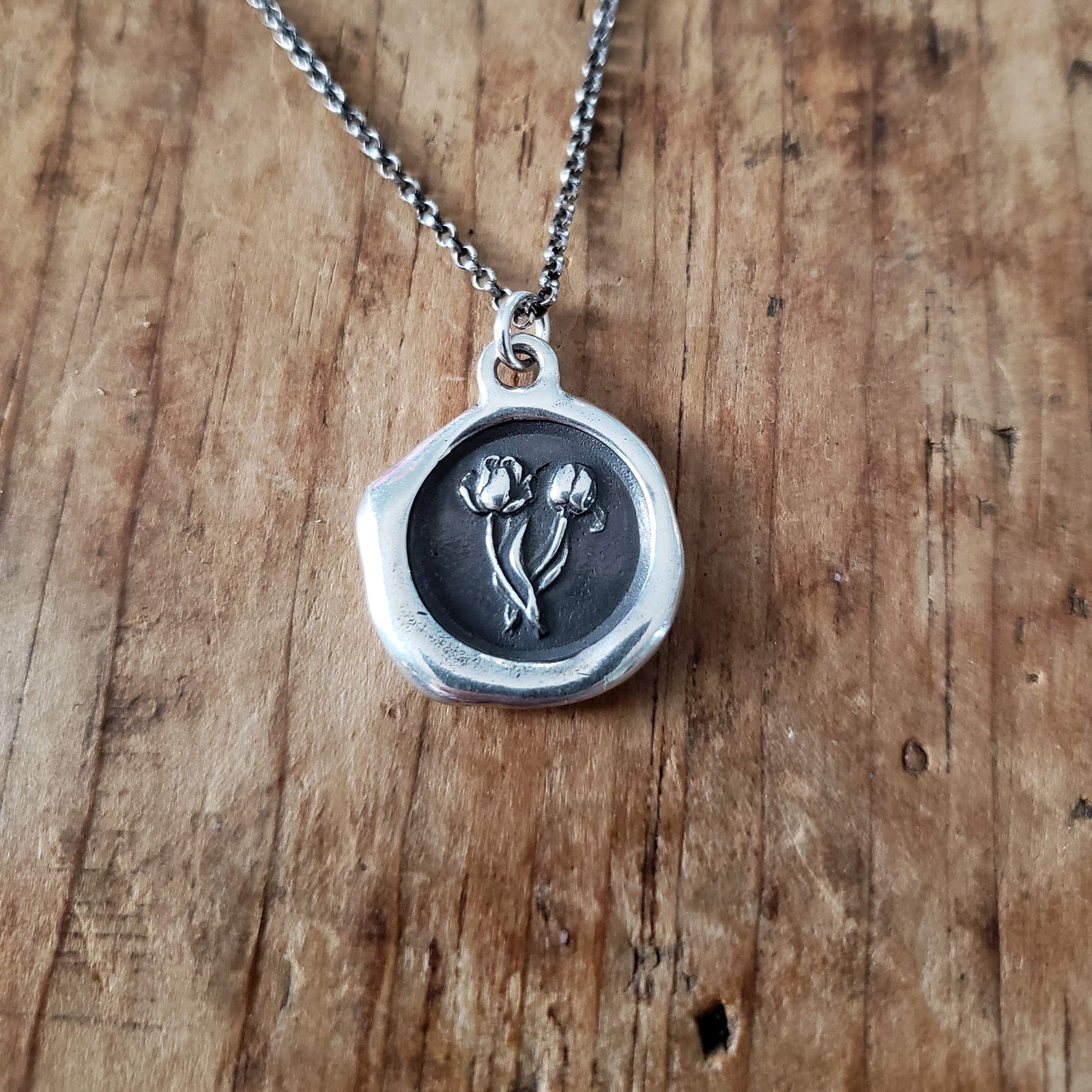 Tulip Wax Seal Necklace - Recognition