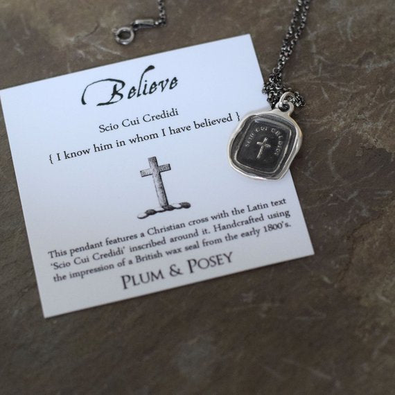 Cross Pendant - Believe