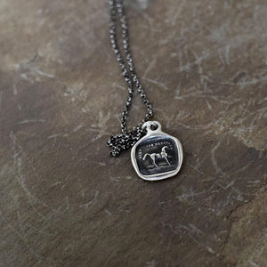 High spirited yet sensitive - Horse wax seal necklace