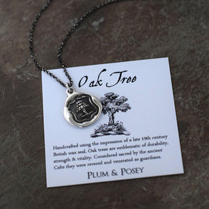 Oak Tree Necklace -  Strength, Vitality & Guardianship