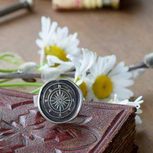 Compass Rose Wax Seal Ring