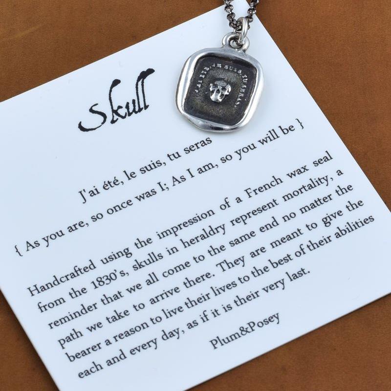 Skull Wax Seal Cuff Bangle Bracelet