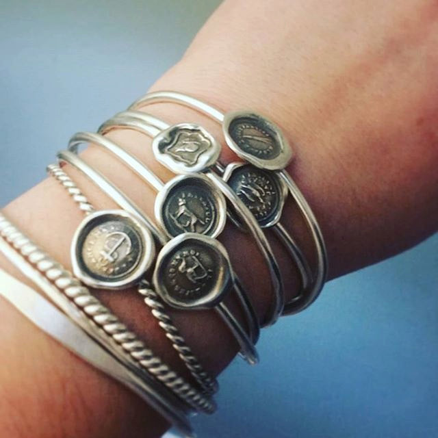 Comet Wax Seal Cuff Bracelet - My fire follows me