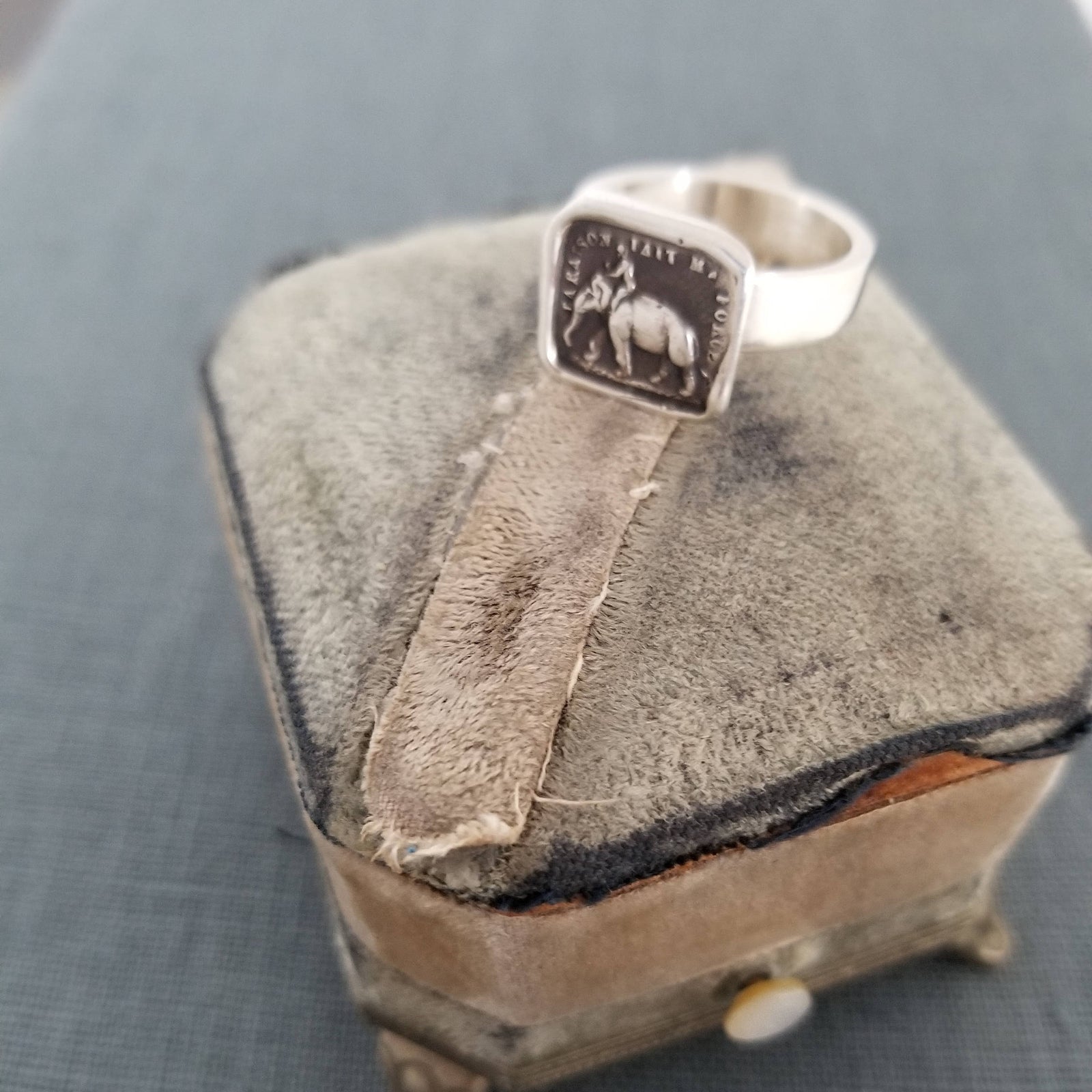 Elephant Strength Ring - Strength is my Virtue