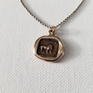 Lion and the Mouse - Aesop's Fable in bronze