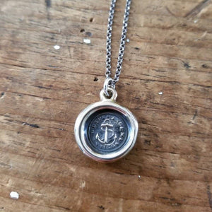 Hope Sustains Me - Victorian Whimsy Anchor in bronze