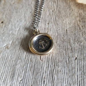 Hope Sustains Me - Victorian Whimsy Anchor in bronze