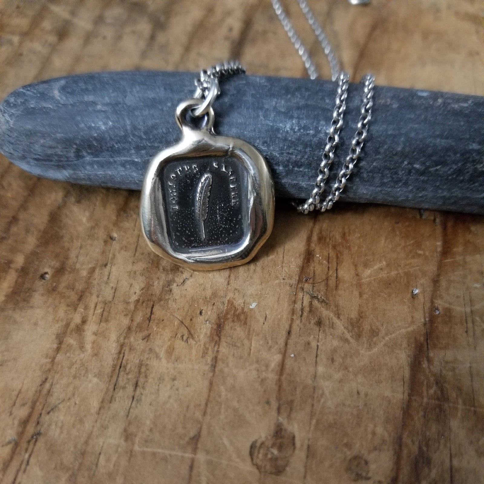 Bronze Feather Necklace - Always Sincere