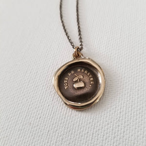 You Deserve It - Apple Encouragement in bronze