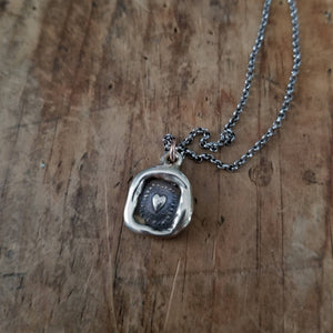 Heart - My Happiness depends on you in bronze