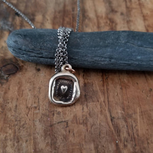 Heart - My Happiness depends on you in bronze