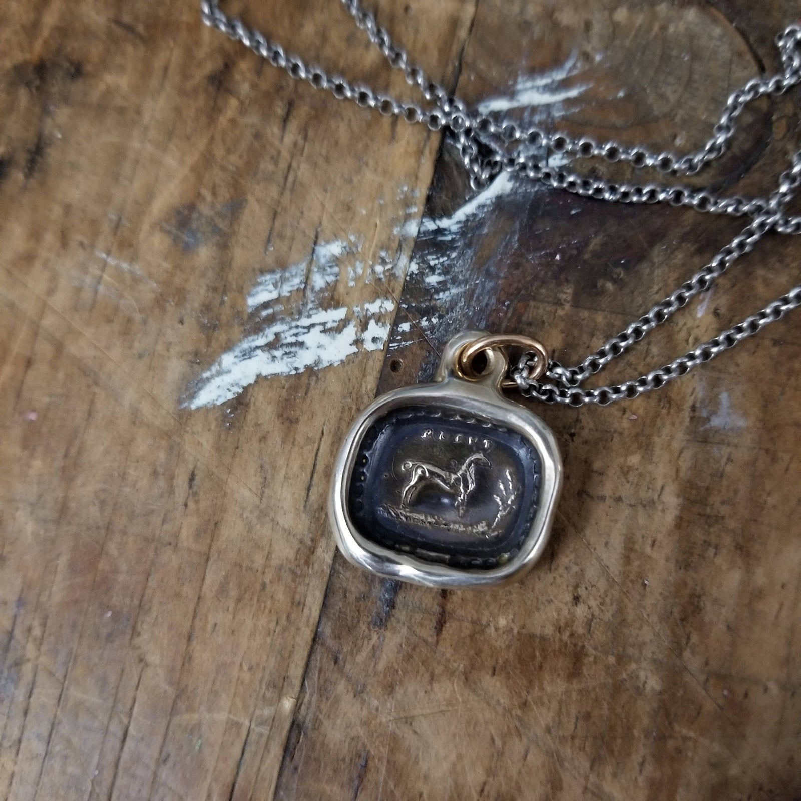 Bronze Blest Horse Necklace - Protection and good fortune