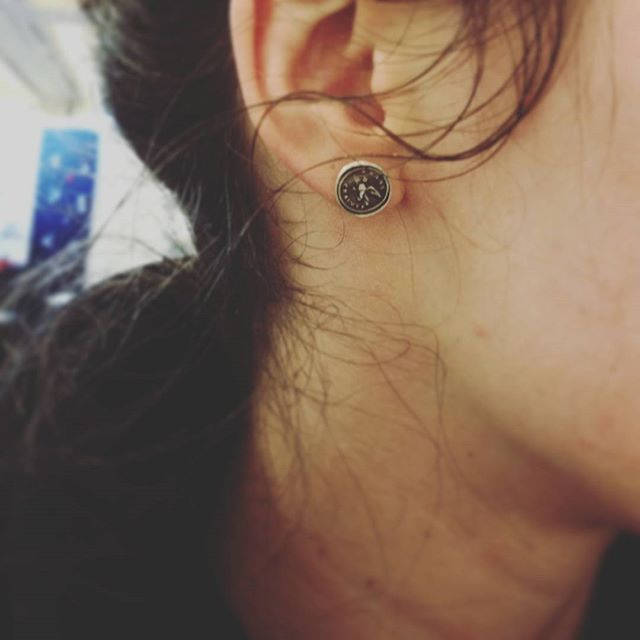 Fearless Eagle Wax Seal Earrings