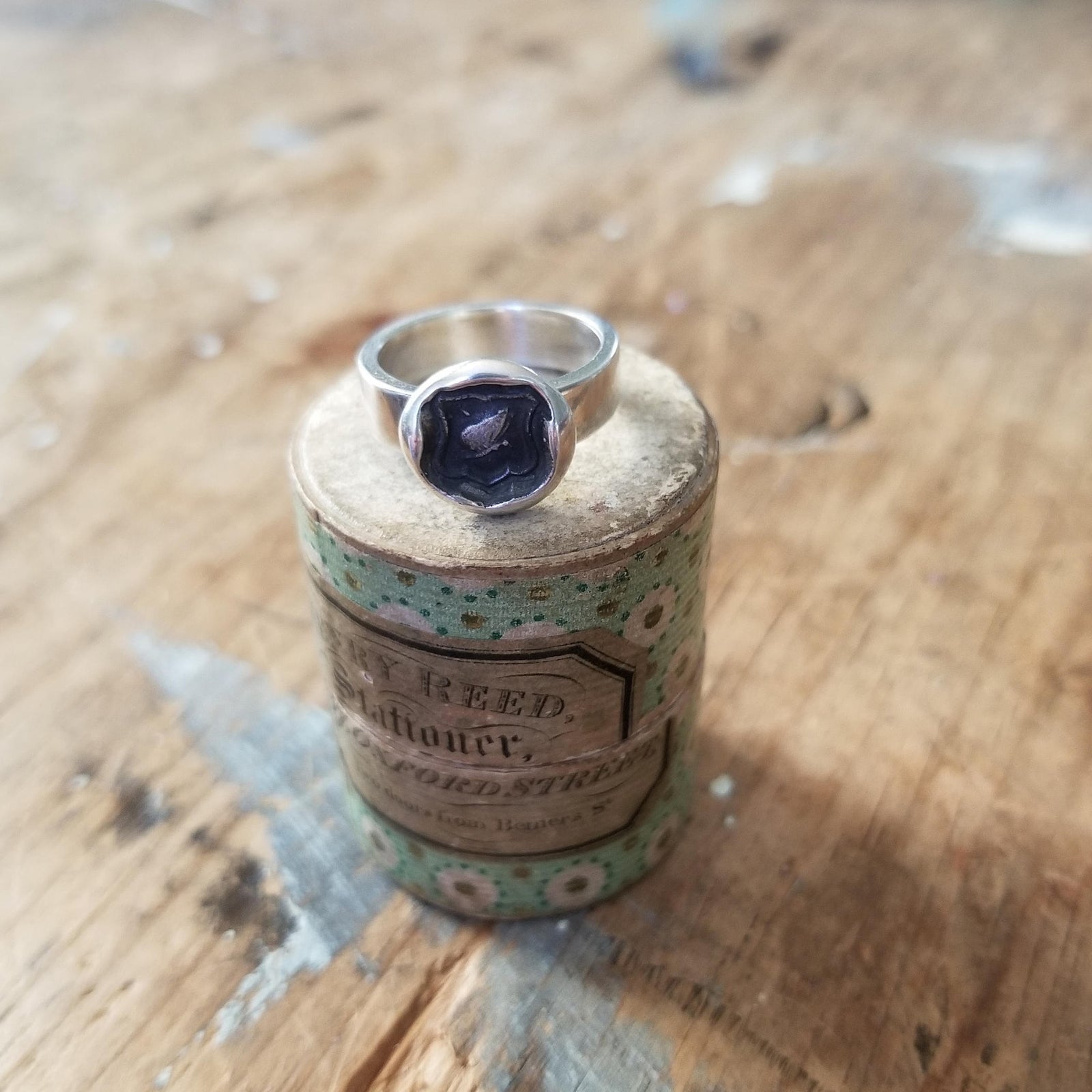 Psyche Butterfly Wax Seal Ring