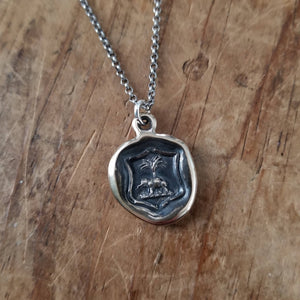 Elephant & Palm - Peace and Prosperity in bronze