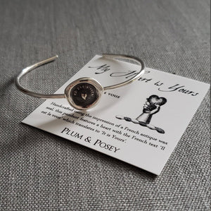 My heart is yours cuff bracelet